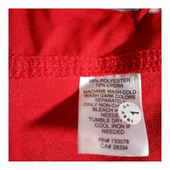 Lucky In Love Skort XS Womens Red Athletic Tennis 88% Polyester 12% Lycra Solid - Picture 4 of 5